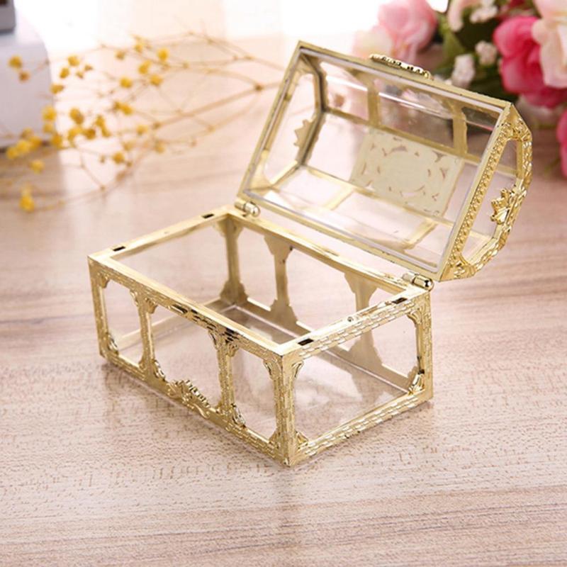 Transparent Jewelry Holder Storage Box Vintage Candy Trinket