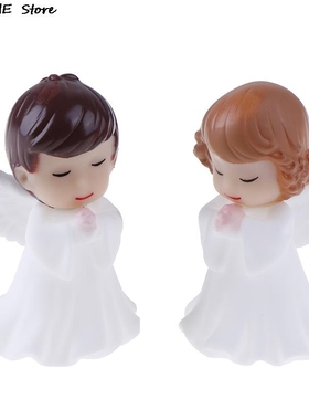 2Pcs Angels Figurines Miniature Well Workmanship Odorless