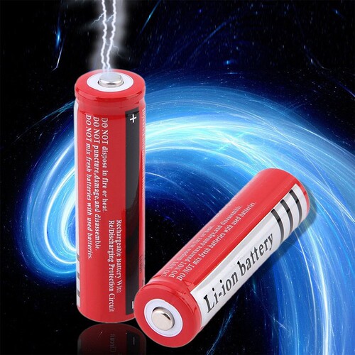 18650 Lithium Battery 3.7 V Volt 3000mah BRC 18650 Recharge