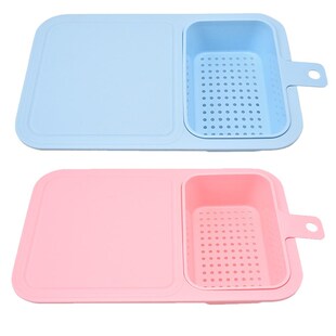 Multifunctional Food Tray Sink Drain Basket Cutting Board Ho