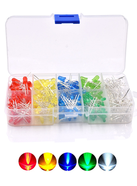 375Pcs 3MM 5MM LED Light-emitting Diode Beads Resistance Lig