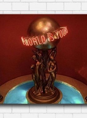 16cm The World Is Yours Scarface Resin Paperweight Statue