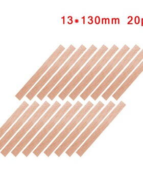 20 PCS Handmade Candle Wood Wick with Sustainer Tab Wax Wick