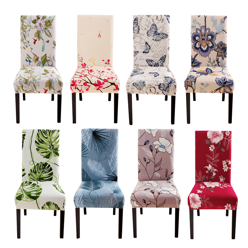 Spandex Chair Cover Stretch Home Dining Elastic Floral Print