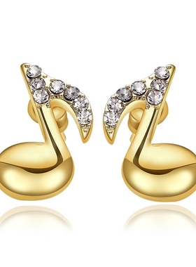 E945Wholesale Nickle Free Antiallergic Gold Plated Earrings