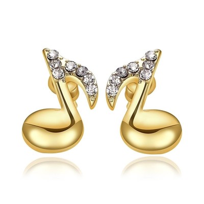 E945Wholesale Nickle Free Antiallergic Gold Plated Earrings