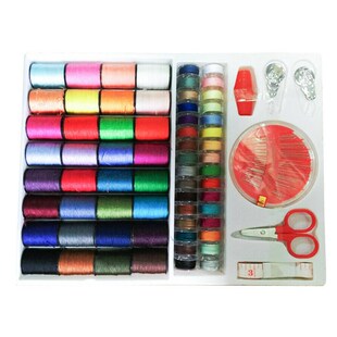 64 Rolls Sewing Machine Line Thread Spool Set Bobbin Cotton