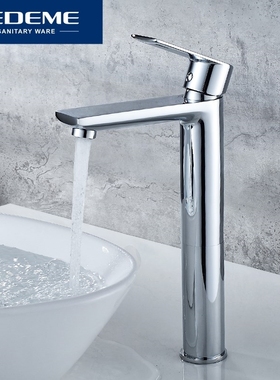 LEDEME Chrome Basin Faucets Deck Mounted Bathroom Sink Mixe