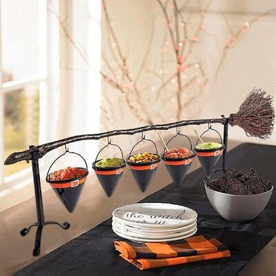 Halloween Topi Penyihir Berdiri Mangkuk Makanan Ringan