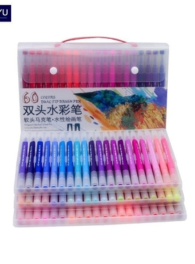 CHENYU 100 Colors Dual Brush Art Markers Pen Fine Tip and B