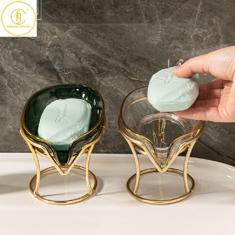 Light Luxury Type Plastic Portable Soap Dish Holder
