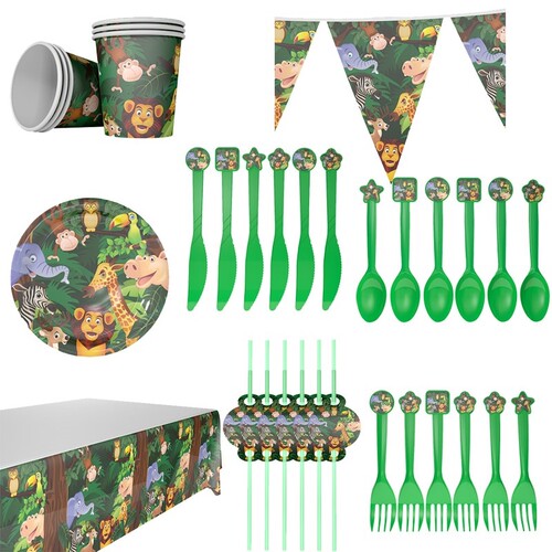 Jungle Forest Animal Theme Safari Baby Shower Birthday Part