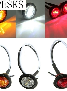 12v amber red white led side marker light turn signal indica