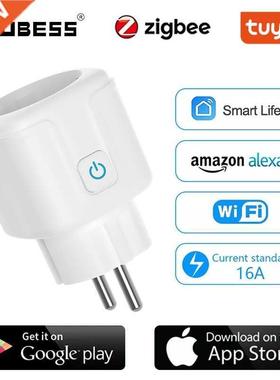 AUBESS 16A Tuya Zigbee 3.0 EU Plug Smart Socket Power