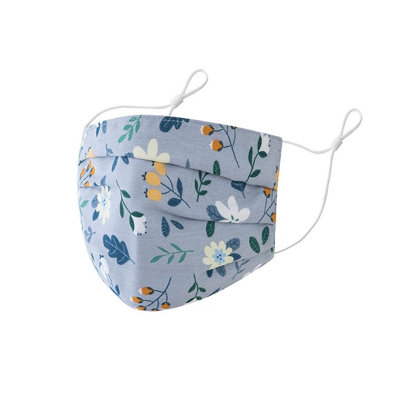 Floral Mask Adult Fashion Designer Printed Reusable Fabric