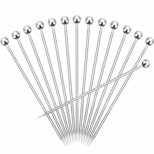 Goldbaking 20 Pieces Stainless Steel Cocktail Picks Fruit T