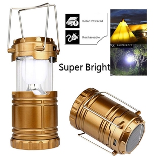 Sour Solar Camping Lantern Rechargeable LED 1800 Light