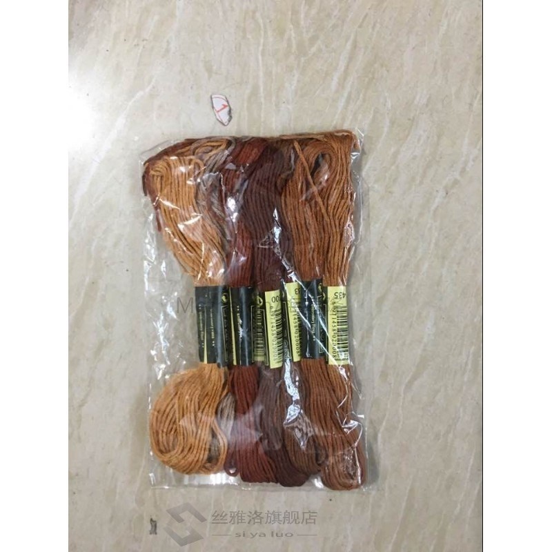 8pcs/set similar dmc threads cross stitch floss cotton 8 met