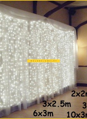 3x1/3x3/6x3m LED Icicle String Lights Christmas Fairy Lights