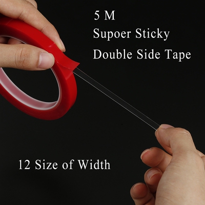 5m Waterproof Double Side Adhesive Tape Super Sitcky Transpa