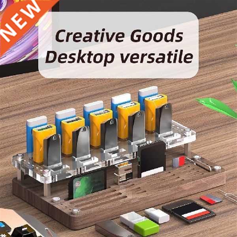 Protector Holder Wooden Mini For Memory Card SD Card Solid