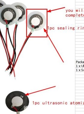 20mm 2.4Mhz ltrasonic Atomizer Mist Maker Fogger Air Humidif