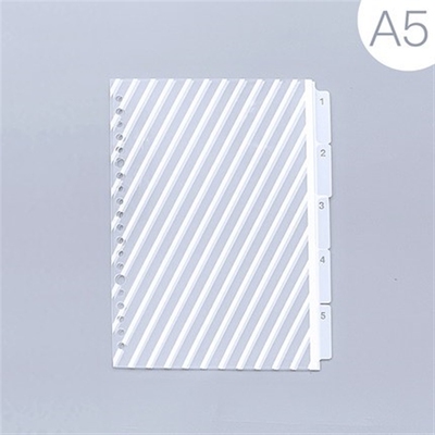 5 Sheets/pack A5/B5/A4 Binder Index Dividers Creative Classi