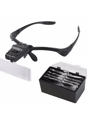 Loupe Magnifying Glasses Eyewear Illuminated Magnifier With