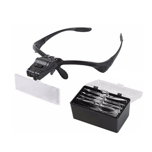 Loupe Magnifying Glasses Eyewear Illuminated Magnifier With