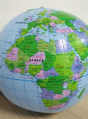 30cm Inflatable Globe World Earth Ocean Map Ball Educational