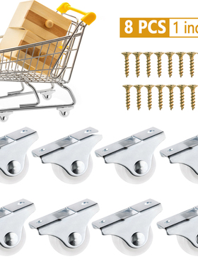 8PCS Furniture Casters Wheels Directional Wheel Carts