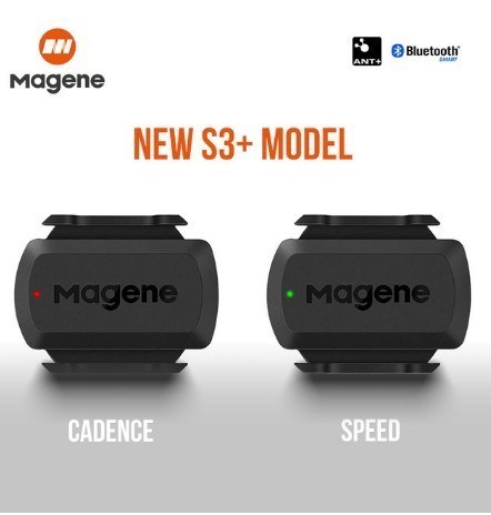 Magene Gemini 210 S3+ Speed Cadence Sensor ANT+ Bluetooth Co