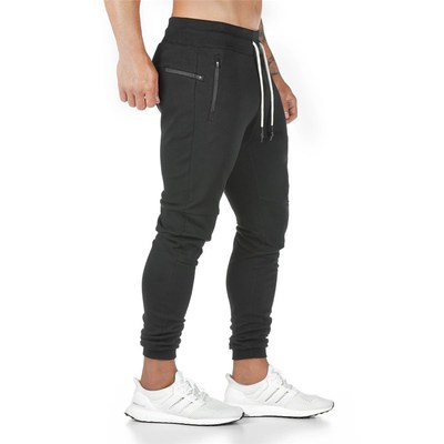Joggers Sweatpants Mens Slim Casual Pants Solid Color Gyms W