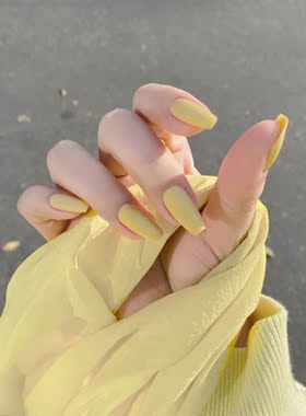 Nail Art Long Fake Nails Matte Ballet Tips Press on False w