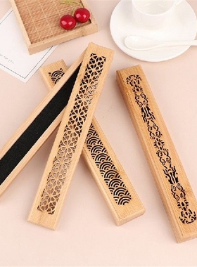 1 Pcs Bamboo Wooden Incense Stick Holder Burning Joss