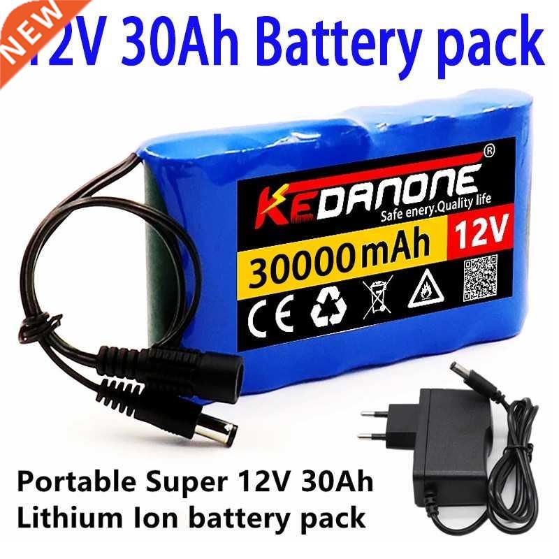 NEW Portable Super 12V 30000mah Battery Rechargeable Lithium