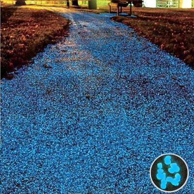 New 100pcs/pack Glow Pebbles Stones Home Fish Tank Garden De