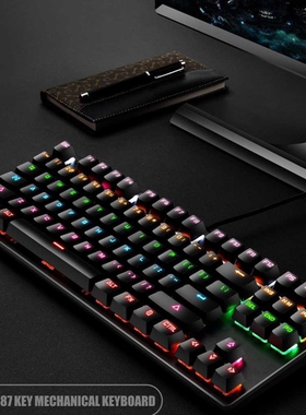 Mechanical keyboard Gaming Keyboards Gamer 87 keys Colorful