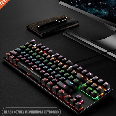 Mechanical keyboard Gaming Keyboards Gamer 87 keys Colorful