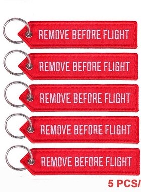 POMPOM 5 PCS/LO Remove Before Flight Chain Ring Aviati