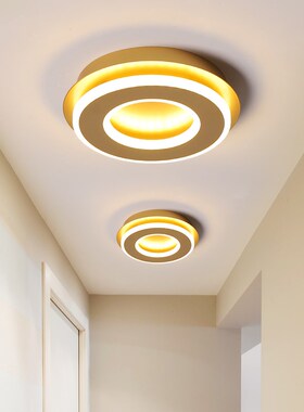 Modern LED Ceiling Lights Golden Square Lamps Hallway Balco