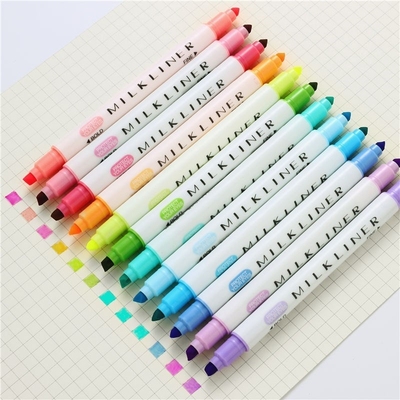 Pastel-Markers Highlighter-Pen Stationary-Supplies Painting