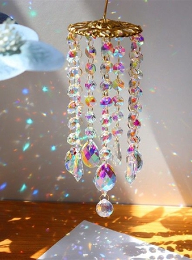 Suncatchers Crystal Wind Chime Pendant Colorful Hanging