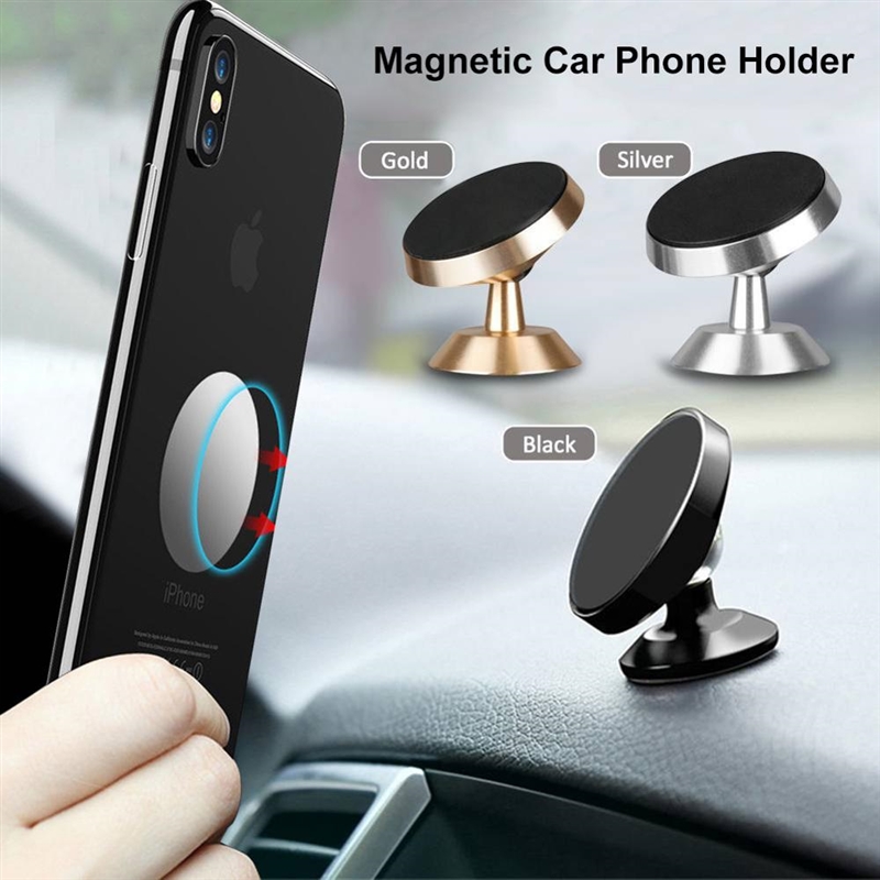 Magnetic Car Phone Holder For Smartphone Car Accessories Gri