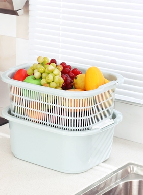 Two-story dishwashing baskets at home, with a thick leaking