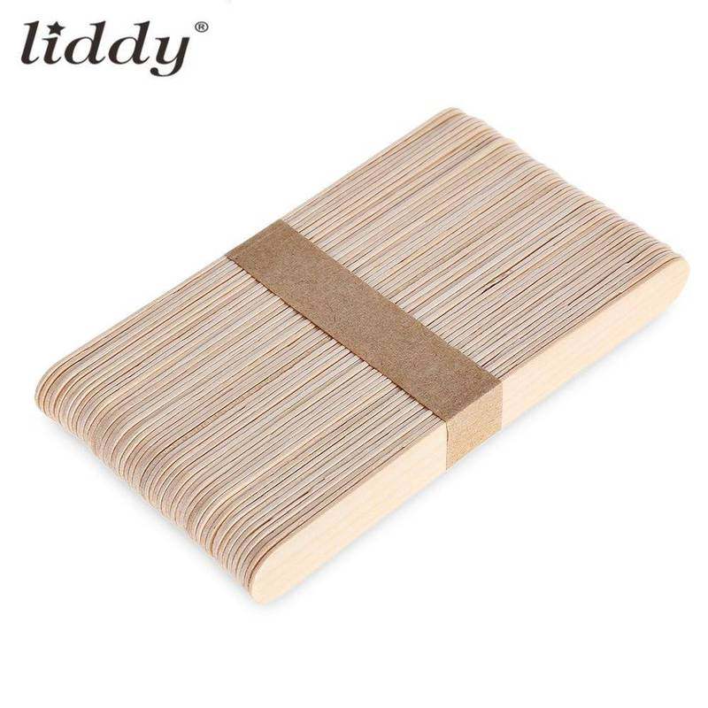 liddy 25pcs disposable wooden tongue depressor waxing for w