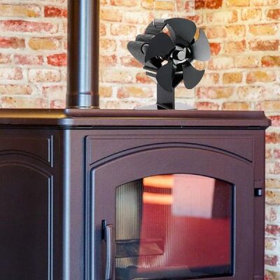 Aluminum Alloy Fireplace Fan Stove Fan 5 Blades SF103S Fan