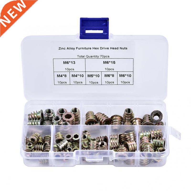 70 pcs /pack / M5 / M6 Hexagonal alloy furniture Hexagonal d