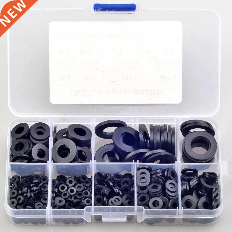 780PCS Black Nylon Flat Washer Set M2 M2.5 M M6 M8 M10 M12