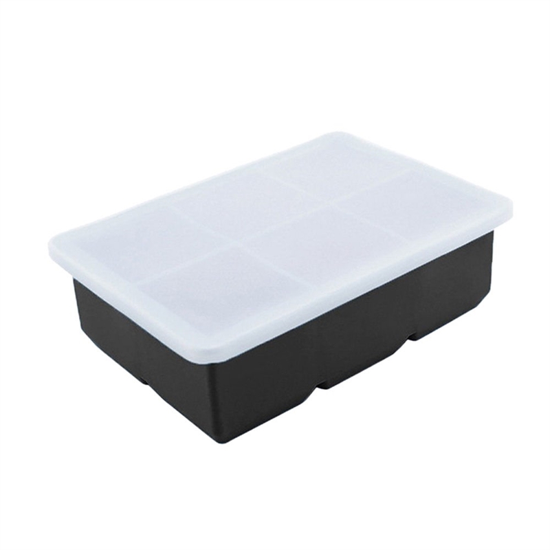 *6 Big Grids CubeSilicone Ice Cube Square Tray Mold Mould  S